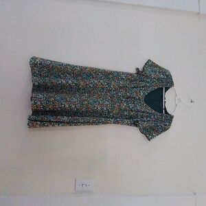 Green Multicolor Floral Women's Dress